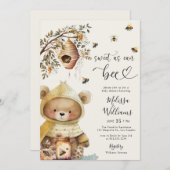 水の色は甘いベビーシャワー可能 招待状 (正面/裏面)