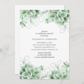 水の色は甘い16.サボテン 招待状 (正面/裏面)