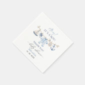 水の色は男の子のシャワーだ スタンダードカクテルナプキン (角)