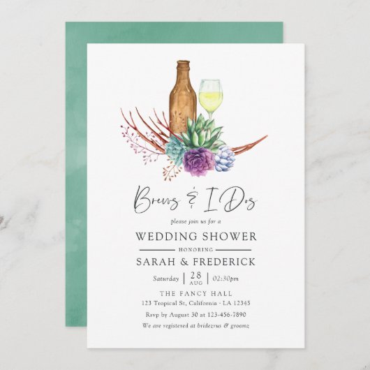 水の色は私が行く前に腐る 招待状 (正面/裏面)