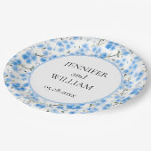 水の色は私は忘れウェディングパーティー ペーパープレート (アングル)