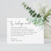 水の色は良く願う多肉汁。サボテン結婚ズ エンクロージャーカード (スタンド正面)