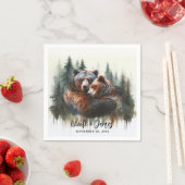 水の色は荒野素朴を支え結婚る スタンダードカクテルナプキン (インサイチュ)