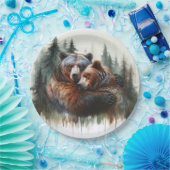 水の色は荒野素朴を支え結婚る ペーパープレート (パーティー)