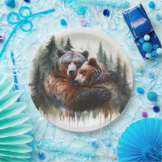 水の色は荒野素朴を支え結婚る ペーパープレート (パーティー)