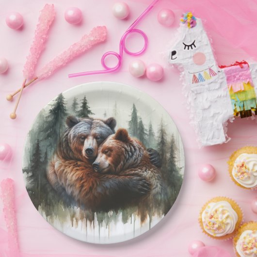 水の色は荒野素朴を支え結婚る ペーパープレート (パーティー)