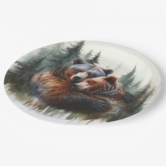 水の色は荒野素朴を支え結婚る ペーパープレート (アングル)