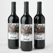 水の色は荒野素朴を支え結婚る ワインラベル (ボトル)