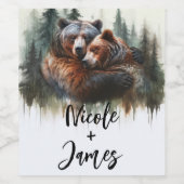 水の色は荒野素朴を支え結婚る ワインラベル (シングルラベル)