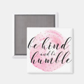 水の色は親切で謙虚になる引用文 マグネット (正面/裏面)