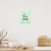 水の色は食べよく、旅行は"ポスター ポスター (キッチン)