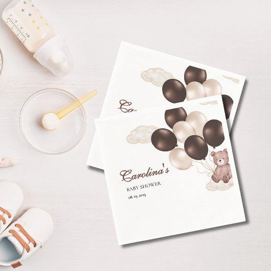 水の色は、我々は赤ちゃんシャワー少年を心待ちできる スタンダードカクテルナプキン