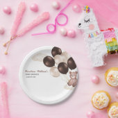 水の色は、我々は赤ちゃんシャワー少年を心待ちできる ペーパープレート (パーティー)