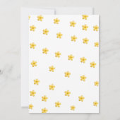 水の色ひまわり私たちの小さな赤ちゃんシャワー 案内状 (裏面)