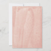 水の色ほこりっぽいバラブルゴーニュ結婚フローラ 招待状 (裏面)