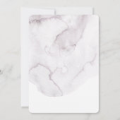 水の色ほこりっぽいフローラ甘い16.花淡い色の花 招待状 (裏面)