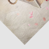 水の色みすぼらしいシックなヴィンテージ赤いバラの古い本 薄葉紙 (詳細)