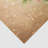 水の色みすぼらしいシックなヴィンテージ赤いバラの古い本 薄葉紙 (詳細)