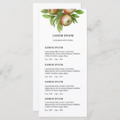 水の色りんご価格リスト メニュー (正面/裏面)