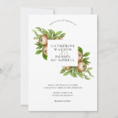 水の色りんご結婚の 招待状 (正面)