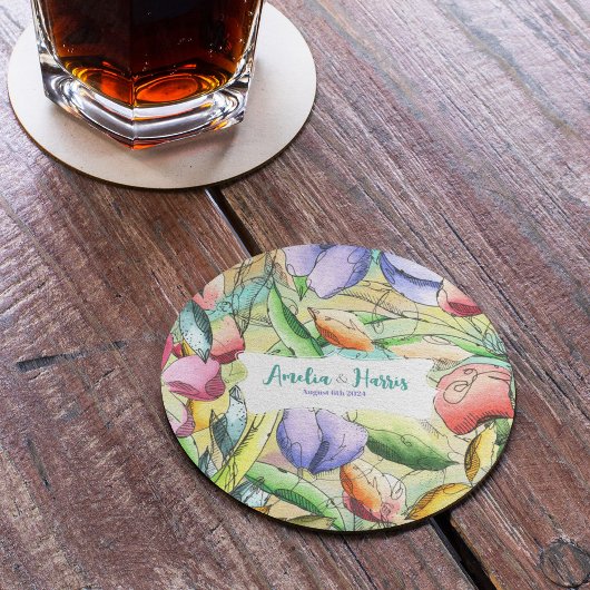 水の色をカスタマイズするフローラ概要 コースター