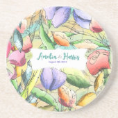 水の色をカスタマイズするフローラ概要 コースター (正面)