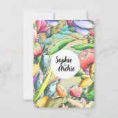 水の色をカスタマイズする縁付き花 セーブザデート (裏面)