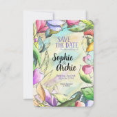 水の色をカスタマイズする縁付き花 セーブザデート (正面)