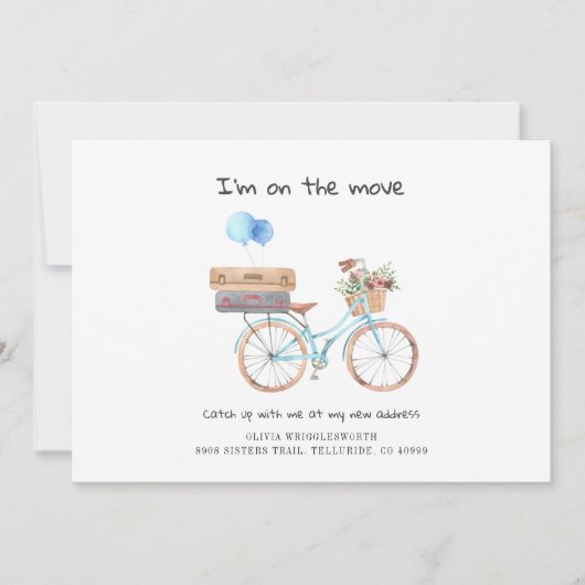 水の色をシックに動かす発表を移動 案内状 (正面)