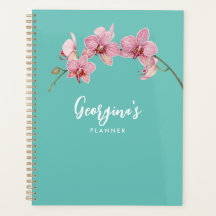 水の色をパーソナライズするピンクの蛾の蘭の花