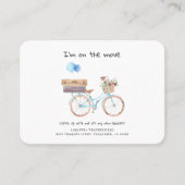 水の色を動かすアナウンスメントカードを移動 名刺 (正面)