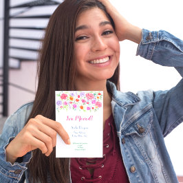 水の色を変更したバラの発表 案内状