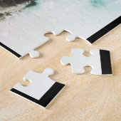 水の色を引く |かわいいパグ犬のアートウォーターカラー ジグソーパズル (側面)