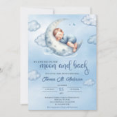 水の色を愛する月と背中 招待状 (正面)