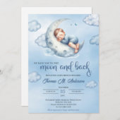 水の色を愛する月と背中 招待状 (正面/裏面)