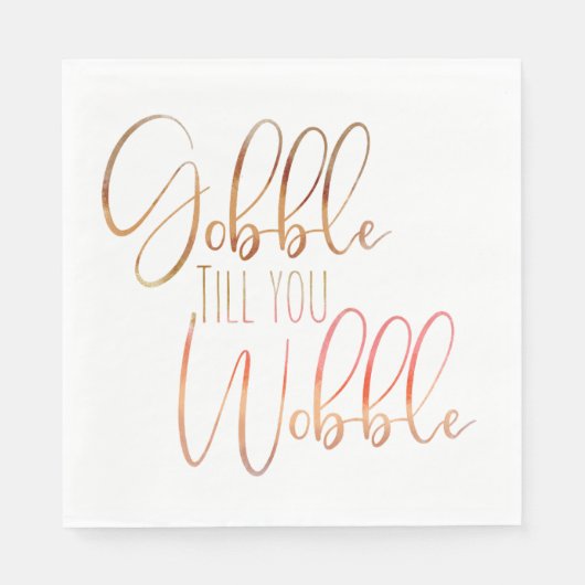 水の色を揺らぐまでゴブル感謝祭 スタンダードランチョンナプキン (正面)