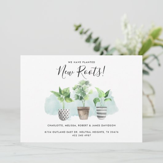 水の色を植えた新しい根の移動アドレス移動 案内状 (スタンド正面)