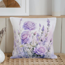 水の色を癒すラベンダーメドウズ クッション