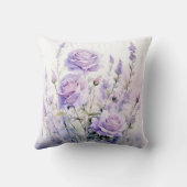 水の色を癒すラベンダーメドウズ クッション (裏面)