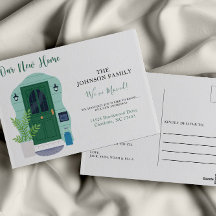 水の色を私たちの新しい家の動く発表