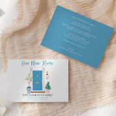 水の色を移動した新しいホーム発表 サンキューカード