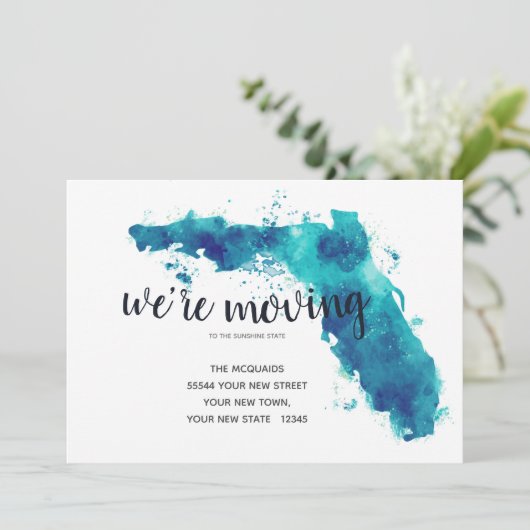 水の色を移動しているフロリダ移動 案内状 (スタンド正面)