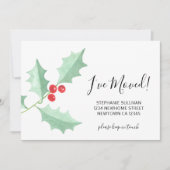 水の色を移動するホリー移動 案内状 (正面)