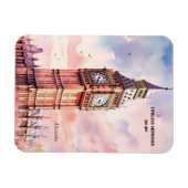 水の色アイコニックランドマークシティロンドンビッグベン マグネット (横)