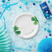 水の色アイリッシュセントパトリックの日の赤ちゃんシャワー ペーパープレート (パーティー)