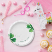 水の色アイリッシュセントパトリックの日の赤ちゃんシャワー ペーパープレート (パーティー)
