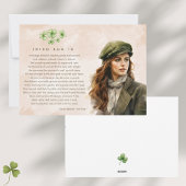 水の色アイルランド彼女は詩セントパトリックの日 シーズンカード