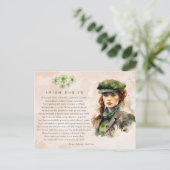 水の色アイルランド彼女は詩セントパトリックの日 シーズンポストカード (スタンド正面)