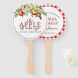 水の色アップルの目の秋の赤ちゃんシャワー ハンドファン