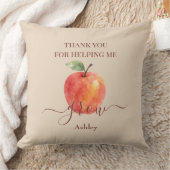 水の色アップル先生 – サンキューギフト クッション (ブランケット)